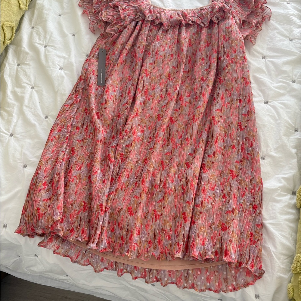 Floral Pleated Dress